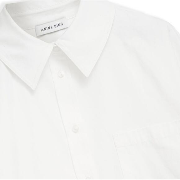 Anine Bing White Mika Shirt Midi Dress Button Down Dress NWT Size X-Small - Picture 4 of 14
